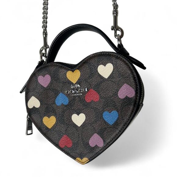 Coach heart bag in black - Picture 1 of 7